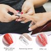 100Pcs Nail Remover Foil Wraps Nail Polish Remover Nail Foil Wraps with Pre-attached Lint Free Pad Gel Polish Remover Soak Off Foils with Cuticle Scraper for Acrylic/UV/Gel