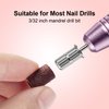 COSLUS Nail Drill Bits Sanding Bands: 101 Pcs Drill Bits for Nails 180 Fine Grit Set Nail File Sanding Bands Professional for Acrylic Nails Dip Powder Gel Manicures and Pedicure