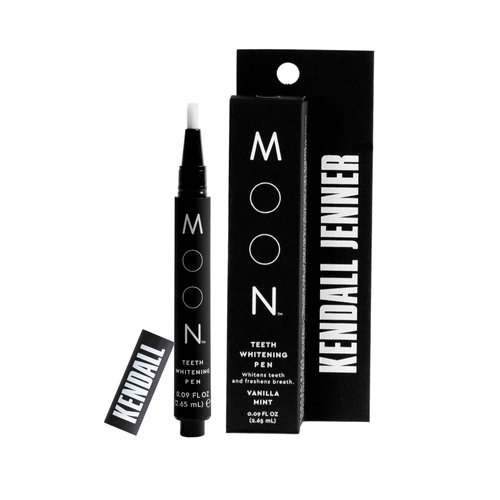 MOON Teeth Whitening Pen, Elixir III by Kendall Jenner, Brush Every Tooth White, On-The-Go Whitener for A Brighter Smile, Gentle on Sensitive Teeth, 30+ Uses, Vegan, Vanilla Mint Flavor