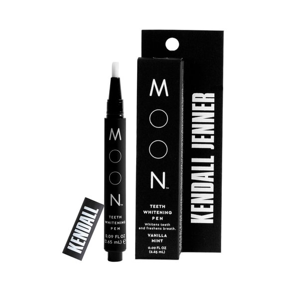 MOON Teeth Whitening Pen, Elixir III by Kendall Jenner, Brush Every Tooth White, On-The-Go Whitener for A Brighter Smile, Gentle on Sensitive Teeth, 30+ Uses, Vegan, Vanilla Mint Flavor