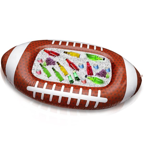Football Inflatable Cooler for Parties Serving Bar for Football Party Supplies Football Party Decorations