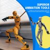 MerryXD Titan 13 Action Figure,Assembly Completed Dummy 13 Action Figure Lucky 13 Action Figure T13 Action Figure 3D Printed Multi-Jointed Movable, Nova 13 Action Figure Toy Black
