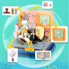 ROLOSO Sponge Squarepants Toy Building Brick Blocks Toys Sets 351 pcs Box kit Action Figures Pineapple House Patrick Stone Star Home for Creative Boys and Girls Fans Great Gift STEM