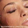 Kaely 2Pcs Black Brown Microblading Eyebrow Pen Waterproof,Magic Eyebrow Pencil with Brow Brush,4 Tip Precise Eye Brow Pencils for Women Makeup,lapiz de cejas a prueba de agua,Fiber Head 03