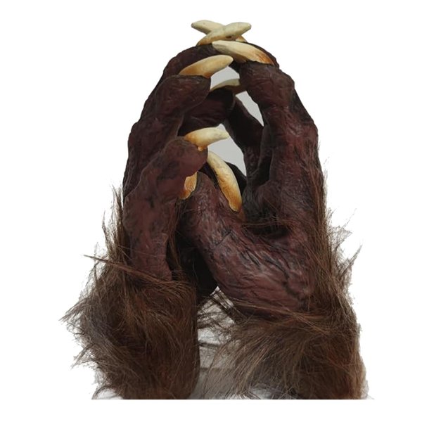 Skeleton Gloves Hairy Werewolf Hands Claws Gloves Halloween Latex Wolf Scary Hairy Hands Werewolf Cat Paw Gloves Party Cosplay Halloween Costumes Props Gothic Devil Vampire Gloves