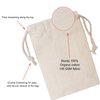 BIGLOTBAGS 100Pcs 3 x 5 Inches Premium Cotton Muslin Double Drawstring Bags, Reusable Bag Natural Cotton Bags with Drawstring Produce Bags Bulk Gift Bag Jewelry Pouch for Party Wedding Home Storage