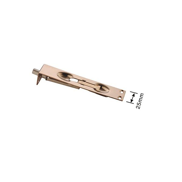 TOGU LC 6" Solid Stainless Steel Lever Action Flush Bolt,Concealed Security Door Lock For Composite Doors,French Doors,Wood Doors,Double Doors,Dummy Doors,Golden Plated