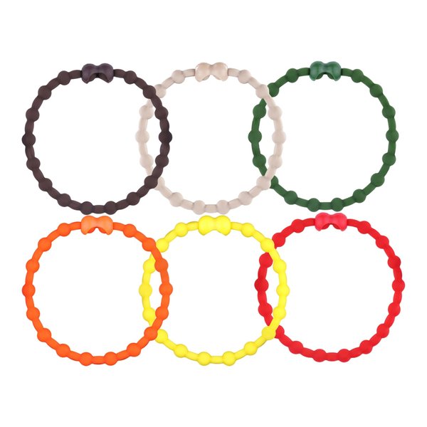 Harvest Festival Pack PRO Hair Ties: Easy Release Adjustable for Every Hair Type PACK OF 6