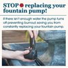 smartpond 155 GPH Fountain Pump with Low-Water Shut-off Feature, Auto Shut-Off to Prevent Pump Burnout, 3 ft. Pumping Height, Ideal for Small Fountains, Great for Hydroponics