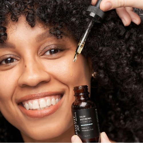 AbsoluteJOI - Retinol Plus Vitamin C Skin Refining Night Oil with Granactive Retinoid for Sensitive Skin, Fine Lines and Dark Marks - Unscented - 0.5 Fl Oz Sample Size