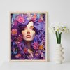 MBNTJHT Paint by Numbers Kit for Adults,Flower & Girl Paint by Number for Beginners,Unframed Oil Painting Kits for Home Wall Decor 16 X 20 Inch