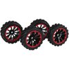 Rowiz 1/10 RC Car Tires 12mm Hex Wheels and Tires for 1/18 Truck 1/12 to 1/16 Buggy Slash WLtoys 144001 A959 124018 124019 Mini T 2.0 Latrax Teton HBX 18859