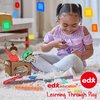 edxeducation Transparent Letters and Numbers - Mini Jar - Colorful, Plastic Letters and Numbers - Light Box Accessory - Sensory Play - Practice Counting and Spelling