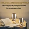 LEDHOLYT Bedside Touch Control Table Lamp, Thinker Golden Man Statue LED Table Lamp, USB Rechargeable, 3-Speed Dimmer, Home Living Room Office Decorative Table Lamp.