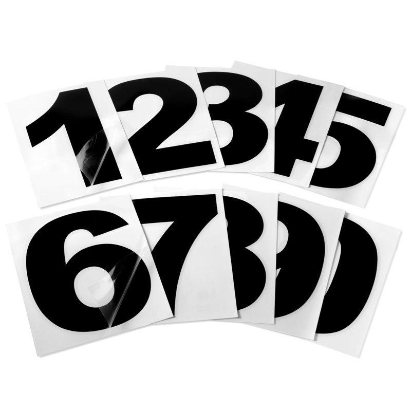 Black Vinyl Numbers 3 Inch, 0-9 | Weatherproof Mailbox Numbers, House ...