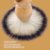KUMarte Shaving Brushes for Men 3 Pack Travel Shaving Brush Vegan Wood Handle Synthetic Hand Crafted Face Cleaning Tool Father's Day Gifts Shaving Brush