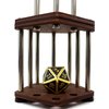 C4Labs DnD Dice Jail | Metal Bars | Cage for Bad Dice | Prison | Fits Full Set of Dice (Walnut)