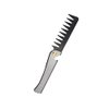 Folding Pocket Comb Stainless Steel Handle Folding Comb Portable Hair Comb Folding Comb for Hair Styling Design for Beauty Salon and Home Use
