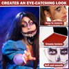 Clown Makeup Kit White Black Red Face Body Paint, Halloween Makeup Kit Face Paint for Professional Halloween Joker SFX Makeup Cosplay Vampire Eye Black Football Baseball Sports Makeup