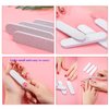 50 Packs 100/180 Grits Mini Nail Files and Buffers Double Sided Emery Boards Manicure Tool for Acrylic Nails, Nail Care