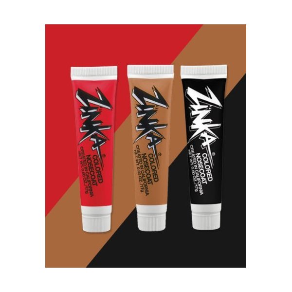 Zinka Team Face Paint And Sun Block - San Francisco - Red/Flesh/Black