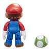 Super Mario Action Figure 4 Inch Mario Collectible Toy with 1 Up Mushroom Accessory
