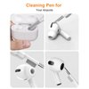 SUPFINE Compatible with AirPods Pro 2nd Generation Case(2023/2022/2019), Soft Silicone Protection AirPod Pro Case Cover(USB-C/Lightning Cable) with Cleaner kit&EarTips, Front LED Visible-Light,Black