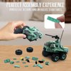 ZYLEGEN Military Vehicles Toy Building Set, Armored Vehicles Building Kit, Wars Army Battle Car Constrction Building Block for Kids and Adult (339PCS)