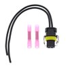 MOTOALL 366-9748 2501107C1 2 wire Fuel Injector Connector Pigtail Wiring Loom 645-1001 for Caterpillar C7 C9 Excavator IPR Valve 7.3 6.0 VGT 6.0 6.7 for Diesel Trucks Plug Wire Harness Crimp Splices