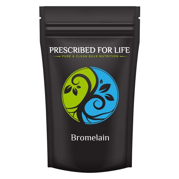 Prescribed For Life Bromelain Powder 2400 GDU | Natural Pineapple Enzyme Powder | Bromelain Supplement for Digestive Support | Gluten Free, Vegan, Non GMO (4 oz / 113 g)