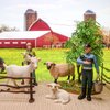 LC JoyCre 5 PCS Farm Animals Goats Figures Realistic Sheep Figurines Farm Animal Toys Farmer Lamb Model Set Farm Animals for Toddlers for Kid Boys Girls as Birthday Gifts