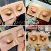 Makeup Practice Face Board FTOYIN, Silicone 3D Realistic Pad for Makeup Beginners and Professional Enthusiasts, Eyeshadow Eyeliner Eyebrow Lash mapping Realistic Face Skin Eye Make up Practice Model