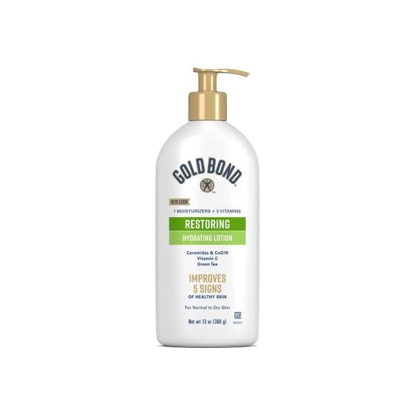 Gold Bond Restoring Hydrating Lotion, 13 oz., With Ceramides & CoQ10, Green Tea, & Vitamin C