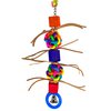Bonka Bird Toys 1949 Queen Wibbly - Interactive Toy for Medium Birds - Colorful, Textured Fun, Conure, Ringneck, Pionus, and Similar