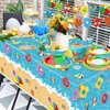 Beach Party Decorations - Pool Party Supplies Includes Plates, Cups, Napkins, Tableware, Tablecloth, Banner for Hawaiian Pool Birthday Party Favors - Serve 20