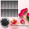 24 Pcs Hair Sectioning Clips Hair Clips for Styling Alligator Hair Barrettes Pins Plastic Duck Billed Alligator Hair Clips Duck Teeth Hair Accessory for Women with Container, 2.95 Inch (Black)