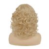 Tseses Blonde Curly Wigs for Women Shoulder Length Wig Natural Shaggy Synthetic Hair Heat Resistant Cosplay 80s Costume Wig with Wig Cap