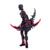 (Assembly Completed) 3D Printed Action Figure，T13 Robot Action Figure, T13 Collectible Action Figure Articulated, for Collectors Desktop Decorations ((Black Red)+(White Black))