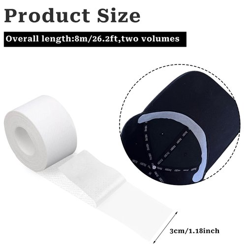 Self-adhesive Shirt Collar Protector Disposable Collar Protector Invisible Sweat Pads for Hat Shirt Neck Liner Armpit Tape Collar Protectors for Shirts Against Sweat Stains
