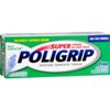 Super POLIGRIP Denture Adhesive Cream Artificial Flavor/Color Free 0.75 oz (Pack of 4)