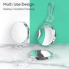 B Beauty Planet Magnifying Mirror, 20X Hand Mirror with Handle for Travel Magnifying Mirror, Double-Sided 1X/20X Magnification Foldable Makeup Mirror for Handheld, Table and Travel Usage