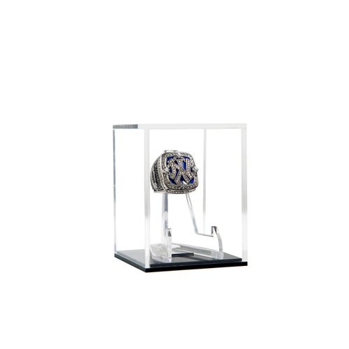 Championship Ring Display Case Baseball Rings Clear Challenge Military Coin Display Case Box Stand Holder UV Protection