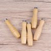 Yardwe 10PCS Wooden File Handle with Strong Metal Collars for File Cutting Tool Craft ï¼ˆ4 Inch ï¼‰