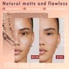 Oil Control Face Pressed Powder, Matte powder setting powder, long-lasting and waterproof loose powder, Flawless Lightweight Face Cosmetics, Cruelty-free, (06, 1 Pcs)