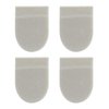 Felt Heel Cushion Pad 1/2" with adhesive for Pain Relief - 2 pairs (4 Pieces)