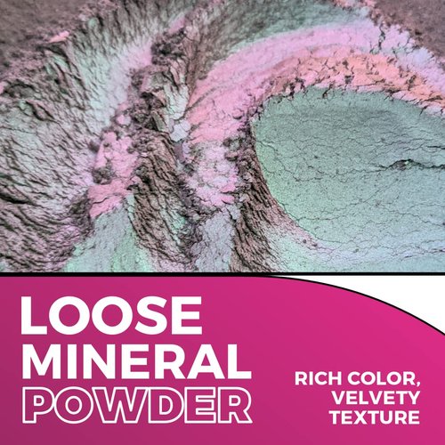 Concrete Minerals MultiChrome Eyeshadow, Intense Color Shifting, Longer-Lasting With No Creasing, 100% Vegan and Cruelty Free, Handmade in USA, 1.5 Grams Loose Mineral Powder (Mystique)