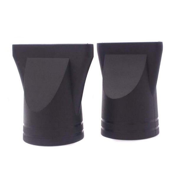 2PCS (Not Universal) Black Plastic Salon Replacement Hair Dryer Drying Concentrator Hair Styling Tool Hood Cover ONLY Fit for the Nozzle Outer Diameter is 4.5CM