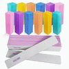 Nail Files and Buffers (24 Pack), Nail Buffer Block Nail File Set for Acrylic and Natural Nails, Professional Manicure Tool 4 Sides 100/120/180 Grit Emery Board Sponge Buffing Buffers Blocks Gray