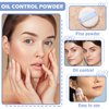 CAHIUYOA Oil Control Matte Face Pressed Powder Smooth Flawless Pressed Setting Powder Foundation Makeup Portable Pressed Powder Cosmetics - 03 Dark Skin Tone