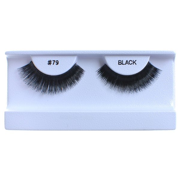 30 Pairs False Eyelashes Fake Eyelashes 100% Human Hair Black #79